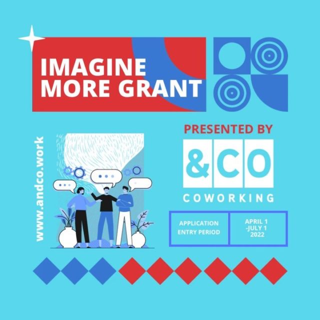 Have you applied for the Imagine More Grant yet? ⭐️⭐️⭐️

Four years ago, we introduced the Imagine More Grant as a way of uplifting an Andco member who displayed distinct value to our community with the use of
imagination and innovation. This
year, current Andco members can
apply to receive one of three
awards: Gold, Silver, and Bronze.

Jersey City entrepreneurs who are not currently Andco
members will be eligible to apply for the bronze award,
a six month open membership.

Visit www.andco.work for more information ✅ 
.
.
.
.
.

 #workspace #officespace #focus #workhabits #workhereworkbetter #coworkingspace #tech #imaginemore #coworking #officestyle #smallbiz #freelancer #jerseycity #hoboken  #worklifebalance #manhattan  #create #wfh #grant